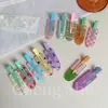 Pinza para el pelo de color estilo coreano para mujer 2024 nuevo de alta gama dulce tarjeta para el pelo flequillo lateral de la frente clip de dibujos animados joyería para la cabeza