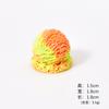 Helado Simulado Helado de Dos Colores Juguete de Comida Accesorios para Joyería DIY Casa de Muñecas Pequeños Adornos de Resina Juguetes para Casa de Juegos