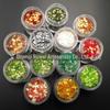 Cor Mágica Hexágono 2mm Lantejoulas Escama de Peixe Brilhantes Pó Glitter PET Efeito 3D Nail Art Decoração de Presente de Natal