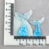 Aretes Colgantes DIY, Llavero de Resina Cola de Pez, Funda de Teléfono, Accesorios DIY Cola de Sirena Crema Materiales al por Mayor