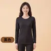 Conjunto de ropa interior térmica para mujer de otoño e invierno, cuello redondo, corte ajustado, hecho de terciopelo térmico, conjunto de ropa interior térmica catiónica, en stock para venta al por mayor