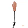 Modelo de Mão Silicone Comercial para Prática de Nail Art Props Flexíveis Ferramentas de Exibição para Meninas