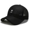 Chapéu Masculino Chapéu de Sol de Verão Chapéu de Sol para Exterior Proteção Solar Chapéu de Sol Boné de Baseball com Listras Boné de Rede Respirável
