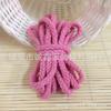 Cuerda de Algodón Hueca Trenzada Redonda de Color de 5 mm de Ocho Hebras Cuerda de Cintura para Pantalón Cuerda para Sombrero Cordón Hecho a Mano DIY Cuerda de Algodón