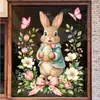 Coelhinho da Páscoa Laço Atmosfera Embelezamento Loja Decoração Eletrostático Porta de Vidro Janela Adesivo Flor