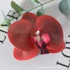 Pétalas de cabeça de flor phalaenopsis de filme artificial acessórios de flor artificial adorno de cabeça grampo de cabelo diy feito à mão decoração de casamento