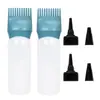 Cabello de Venta Caliente Cuidado del Cabello y Botella de Recarga para Cuidado del Cabello Punta de Botella de Repuesto Botella Teñida con Aceite para el Cabello Salón de Belleza Correa Dental Agujero de Agua Peine para Champú