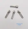 Cabeça de zíper de fábrica em estoque Não. 3 Não. 5 Não. Bolsa com zíper e puxador inferior de metal prateado brilhante com 8 pérolas
