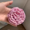 Acessório de Cabelo Rosa Vintage Vermelho, Presilha de Cabelo Grande Flor Vermelha, Pinça de Garra Lateral Flor Artificial, Grampo de Cabelo, Ornamento de Cabelo Flor Artificial