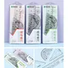 Regla Multifuncional Engrosada Antimiopía de 20 cm Juego de Cuatro Piezas Tendencia Trendy Regla para Estudiantes Transportador Regla Triangular