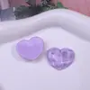 Parche de Resina con Forma de Corazón de Durazno Transparente con Ondas de Agua Estilo Coreano para Manualidades, Pasador de Pelo, Pasador de Pelo, Tocado, Funda de Teléfono Móvil, Accesorios de Flor para Zapatos
