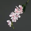 Flores Artificiales Orquídea Bandai Tela de Seda Flores Falsas Decoraciones de Boda Diseño Floral de Interior Flores para Pasillo Accesorios para Fotografía
