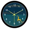 Reloj de pared LED luminoso con control de voz inteligente, personalidad creativa, estilo chino nuevo, reloj de pared luminoso para sala de estar del hogar, reloj
