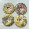 Agata Louca 50mm Nostálgica Pedra Natural Moeda Antiga Fivela da Paz Brinquedo de Mão DIY Pingente Colar