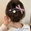 Presilha de cabelo de crocodilo com laço fofo para mulheres, presilha de garra de cabelo super estilosa 2026, acessório de cabelo