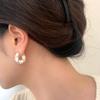 Pendientes de Gota de Aceite Maillard Lujo Accesible Pendientes de Nicho de Gama Alta Pendientes Retro Populares Nuevos Pendientes de Moda Simples