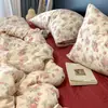 Sábana de Algodón Puro de Doble Capa de Grado A para Maternidad e Infancia, Amigable con la Piel, para Dormitorio de Estudiantes, Cama Individual Infantil, Sábana Ajustable y Funda de Edredón