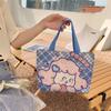 Bolsa de Lona da Moda para Mulheres 2026 Novo Modelo Bolsa Tote Bolsa para Marmita Mini Bolsa de Mão Bolsa para Almoço de Estudante e Trabalhador Venda por Atacado