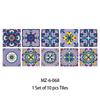 Azulejo roxo padrão fosco piso adesivo cozinha backsplash desktop guarda-roupa remodelado adesivo de parede remodelado MZ-6-068