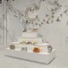 Expositor Único Inspirado en la Tecnología, Expositor de Gabinete Circular de Múltiples Niveles Iluminado Creativo