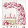Conjunto de Balões Macaron Cenário Arco Rosa Casamento Festa de Aniversário Decoração Loja Corrente de Balões Pacote