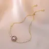 Collar para Mujer Ins Trendy Tiktok Set de Cuatro Piezas Pendientes Giratorios Anillo Collar de Acero de Titanio Cadena para Clavícula Moda Circonita Microincrustada