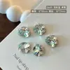 K9 Nail Art de Ovos de Pombo Acessórios de Strass Celebridade da Internet Brilho Super Fundo de Esmeralda Oval Diamante Grande Nail Art Finalizada Bola de Strass para Unhas