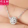 Colgante de cuentas de la fortuna con baño de cobre Qiaolanxuan, joyería popular para mujer en Taobao, venta directa de joyería de plata popular al por mayor