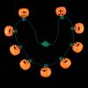 Colar luminoso fábrica venda direta Halloween 7LED luz cor caveira brilhante cabeça aro