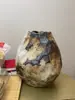 Vaso Cerâmico Estilo Wabi-Sabi, Decoração de Mesa Vintage para Sala de Chá Inspirada no Zen, Cerâmica Estilo Antigo, Recipiente para Arranjo de Flores de Pousada, Porcelana Hidropônica