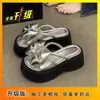Sandalias de Hada de Moda Estilo Coreano 2026 Verano Nuevas Populares con Lazo Plataforma de Suela Gruesa para Playa para Mujer