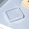 Caixa de Armazenamento Caixa Quadrada Pequena Caixa Quadrada de Plástico Transparente Caixa Quadrada Pequena Caixa de Fones de Ouvido Caixa de Armazenamento de Joias Caixa para Peças Pequenas