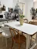 Escritorio de pizarra color crema, escritorio de computadora, escritorio de oficina moderno minimalista, estilo popular, adecuado para estudiantes y uso doméstico, ideal para apartamentos pequeños