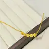 Novo Modelo Colar Escama de Dragão Banhado a Ouro Flor de Ameixa Cinco Flores, Mesmo Estilo das Lojas de Ouro, Cor Duradoura, Atacado do Fabricante
