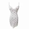 Lencería Sexy, Vestido de Tirantes Floral Puro Deseo, Camisón de Encaje Tallas Grandes, Adecuado para Salir, Provocar y Seducir en la Cama, Ropa de Dormir