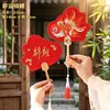 Abanico redondo bordado abanico de baile antiguo estilo chino Hanfu cheongsam doble cara bordado de Suzhou abanico redondo especial para danza infantil