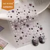 Adesivos para Unhas Sky New Winter Xadrez Bolinhas Estrela Coração Patinha de Gato Estilo Japonês Osso de Cachorro Adesivos Gelatinosos
