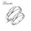 Anillo de pareja abierto con temperamento transfronterizo, joyería de mano europea y americana, anillo de boda con corona de seis garras y circonita coreana para mujer, anillo de pareja en vivo