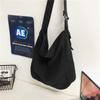 Bolsa de lona retrô estilo coreano ins cor sólida bolsa de inverno japonesa para estudantes universitários feminina 2021 nova bolsa mensageiro