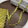 Cinta de lentejuelas rizada en forma de S de 1,3 cm en stock para decoración de actuaciones en escenario, accesorios de prendas de vestir, encaje DIY