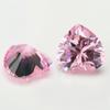 5A Zircônia Colorida Coração Branco e Rosa Zircônia Pedra Solta Combinação Zircônia Cúbica Sintética Cz Zircônia Atacado