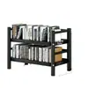 Estante de livros móvel prateleira de chão prateleira de armazenamento simples estrutura de aço espessa resistente durável estante de sala de estar