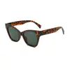 Óculos de Sol Cat-Eye New Retro Transfronteiriços para Mulheres, Óculos Simples Europeus e Americanos de Celebridade da Internet, Anti-UV Atacado