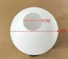 Abajur de Vidro Esférico Leitoso Branco Fosco Redondo Tampa de Concha de Porta Única Luminária de Mesa Lustre de Teto DIY Chuangmai Taibo