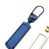 Hebilla de cremallera de metal con lengüeta extraíble para reparar chaquetas, bolsos, zapatos, orificio pequeño, cierre de tracción especial, cabezal de tracción, accesorio colgante