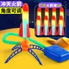 Brinquedo Flash Educacional Celebridade da Internet Foguete Voando Alto Canhão Foguete Passo do Pé Brinquedo Infantil Voador ao Ar Livre Canhão Voando Alto Atacado