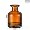 Garrafa de Aroma Não Inflamável Garrafa Vazia Vidro Transparente Garrafa Pequena Flor Seca Planta Fragrância Óleo Essencial Vareta Volátil Garrafa Expansível