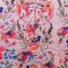 Estilo Chino Nuevo Estilo Chino Flor de Fénix Rojo Chaleco Suave Vestido Jacquard Moda Botón Frontal Tela Cheongsam