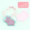 Serie de Animales de Alivio Moldes para Estampar y Cortar Galletas DIY con Diseño de Prensa 3D Realista, Imprescindible para Hornear