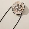 Estilo Princesa Francesa Original Lujo Ligero Versátil Tela Rizo Flor de Cinco Pétalos Cadena de Cuello Hecha a Mano DIY Accesorios